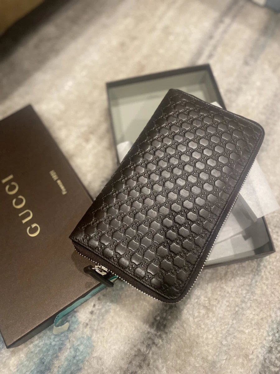 gucci wallet black leather