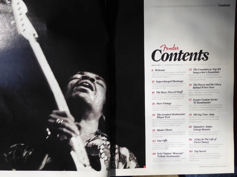 Fender 2013 catalog/Jimi Hendrix tribute! - Image 2 of 4