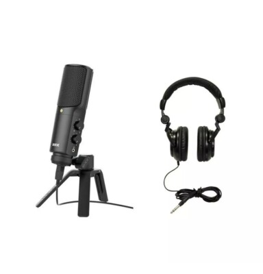 Rode NTUSB Versatile Studio-Quality USB Microphone w/Behringer HPS3000 Headphone