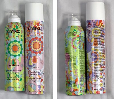 Amika Un.Done Volume Matte Texture Spray 5.3 oz + Fluxus Touchable Hairspray