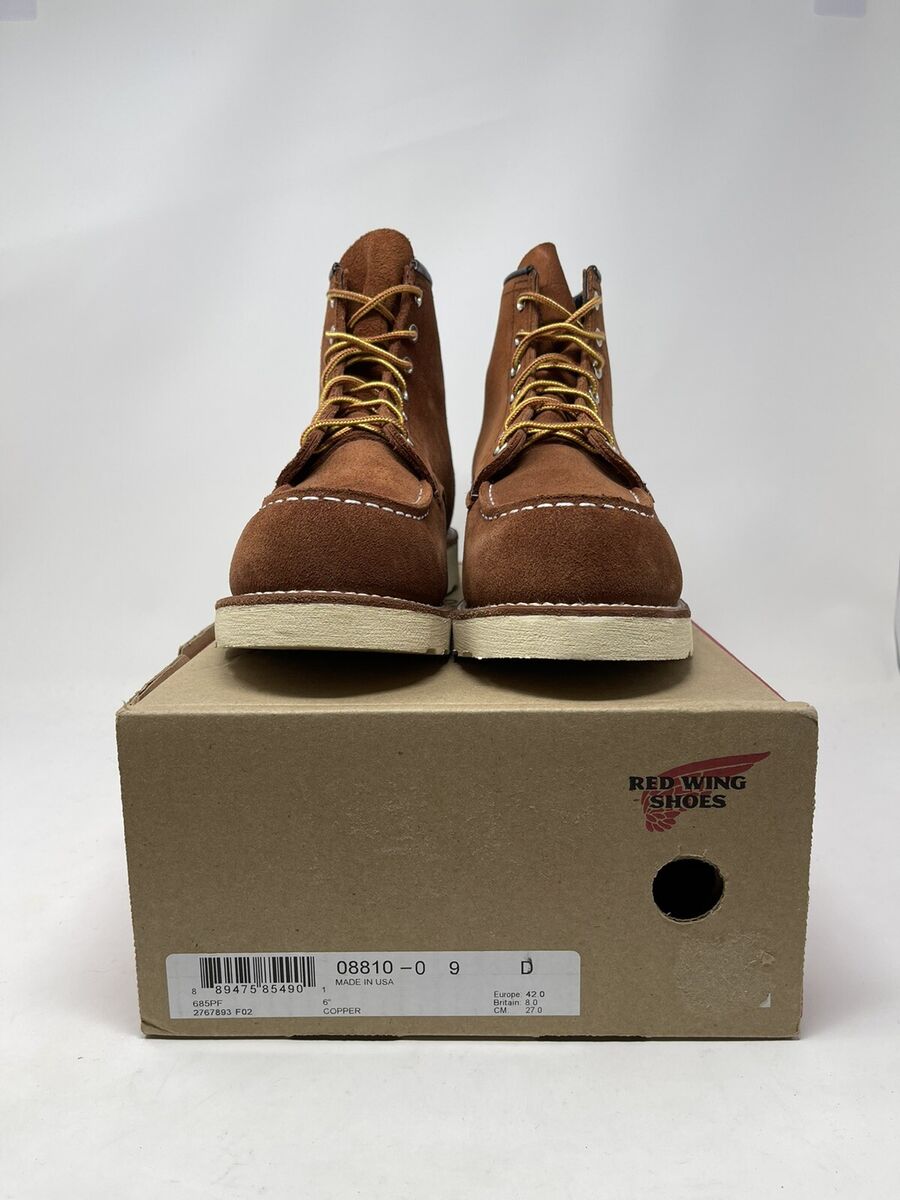 Red Wing Heritage 6” Moc Toe Rare #8810 Copper Abilene Red Wing Heritage 6” Moc Toe Rare #8810 Copper Abilene