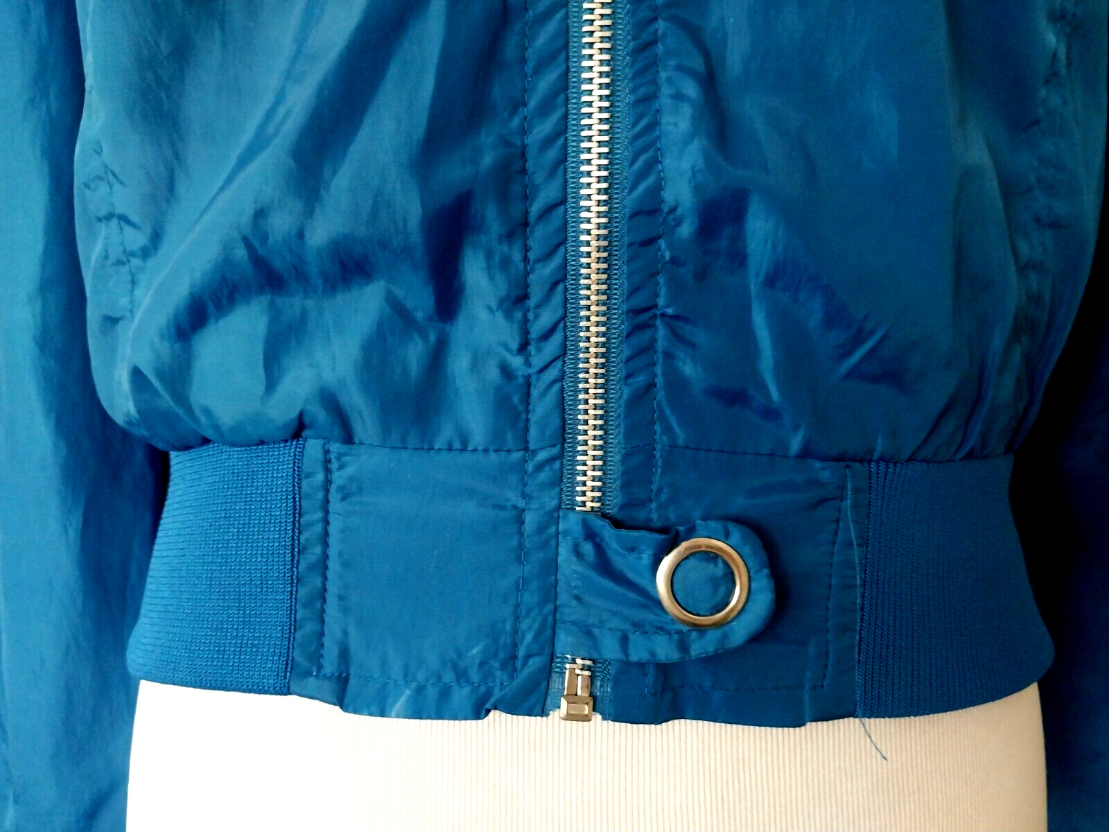 EVOLUTION CROPPED WINDBREAKER JACKET BLUE LINED H… - image 6