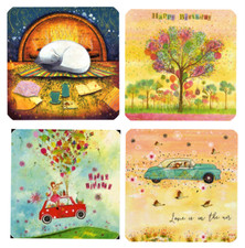 Jehanne Weyman*Postkarte*Happy Birthday*Katze...