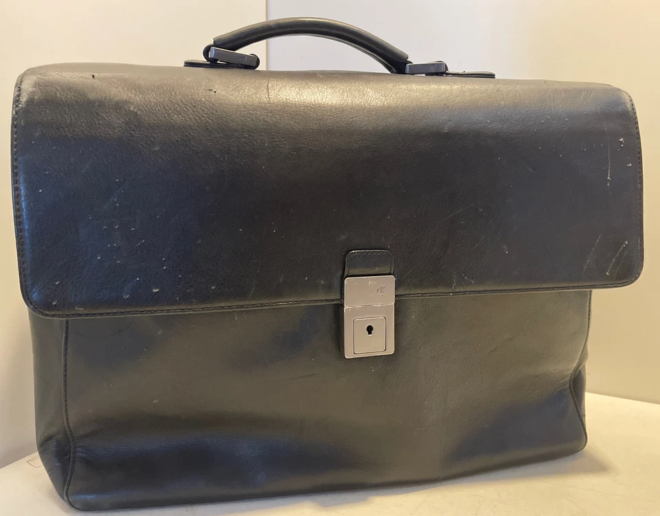 Messenger Bag Black Calvin Klein Business Genuine Leather Soft Side Briefcase - Image 2 of 4