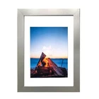 Silver A4 Picture Frame Wooden Table Top Hanging Wall Home Décor Photo Frame