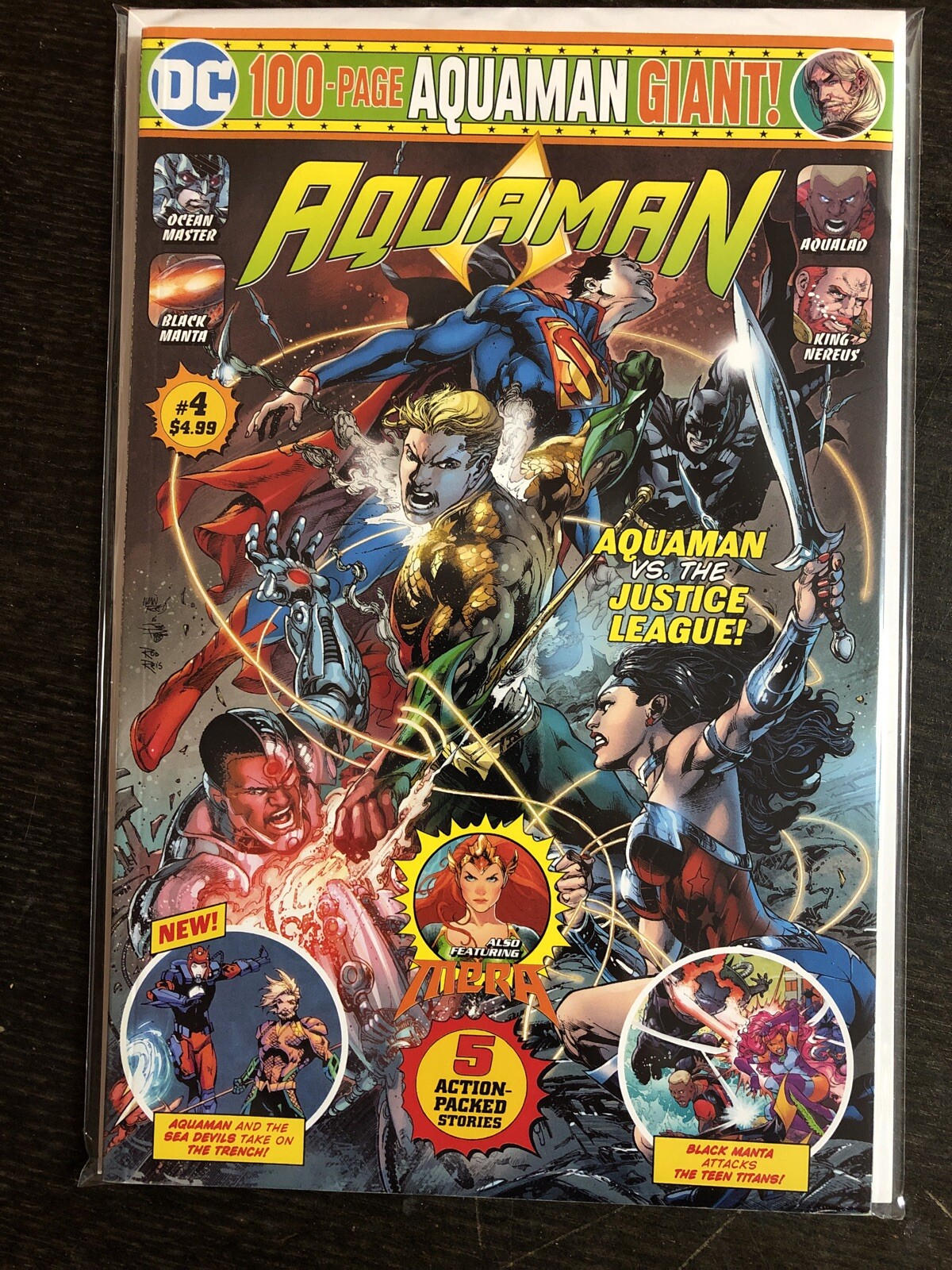 Aquaman 100 Page Giant 4 Wal Mart Variant Rare Black Manta Mera Dc Nm Ebay