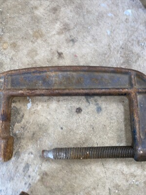 VINTAGE DAWN 6'' C-CLAMP WELDING,ENGINEERING WOODWORK TOOL MADE IN AUSTRALIA