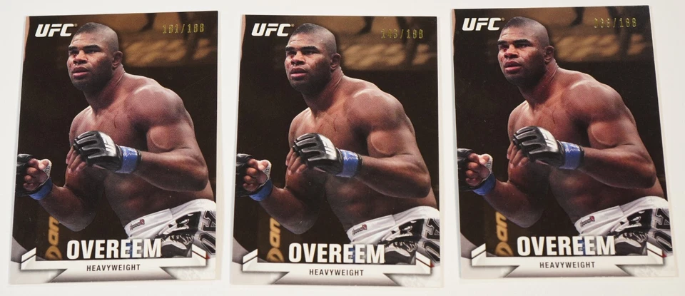 Tarjeta dorada Alistair Overeem 2013 Topps UFC Knockout 117/188 Pride FC StrikeForce Foto 3 de 4