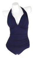 Tommy Bahama Blue Pearl Solids Pleated Halter Tummy Control One-piece Sz. 12 on sale Tommy Bahama Blue Pearl Solids Pleated Halter Tummy Control One-piece Sz. 12 on sale