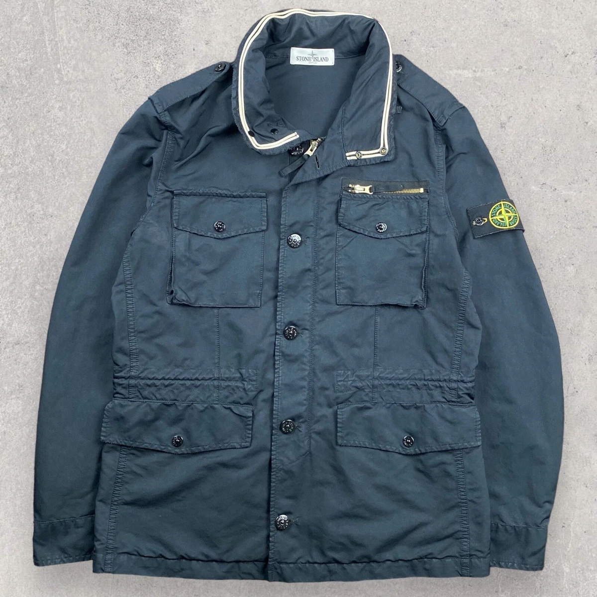Stone Island David TC Multi Pocket Field Jacket In Navy eBay