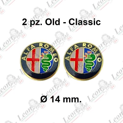 2 Adesivi Alluminio 16x16mm - Decorazione Auto Chiavi Telecomando