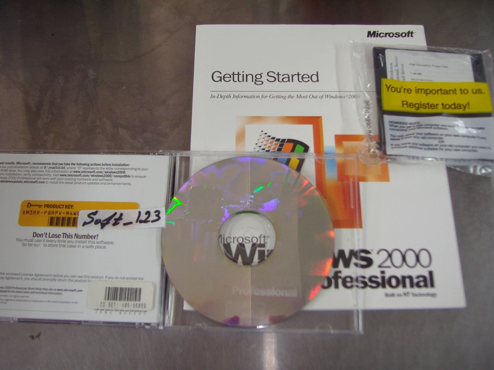 MICROSOFT WINDOWS 2000 PROFESSIONAL FULL OPERATING SYSTEM MS WIN PRO=NEW BOX= - Image 2 of 4