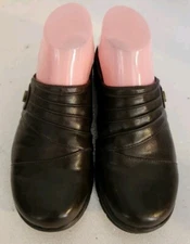 Wear Ever Brown Clogs Low Heel Comfort Slip On Womens Size 5.5