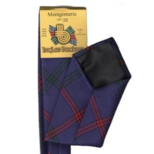 Tartan Tie Montgomery Clan Modern Scottish Wool Plaid