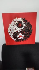 Patricia Govezensky- 3D Metal Art on Wood "Yin and Yang"