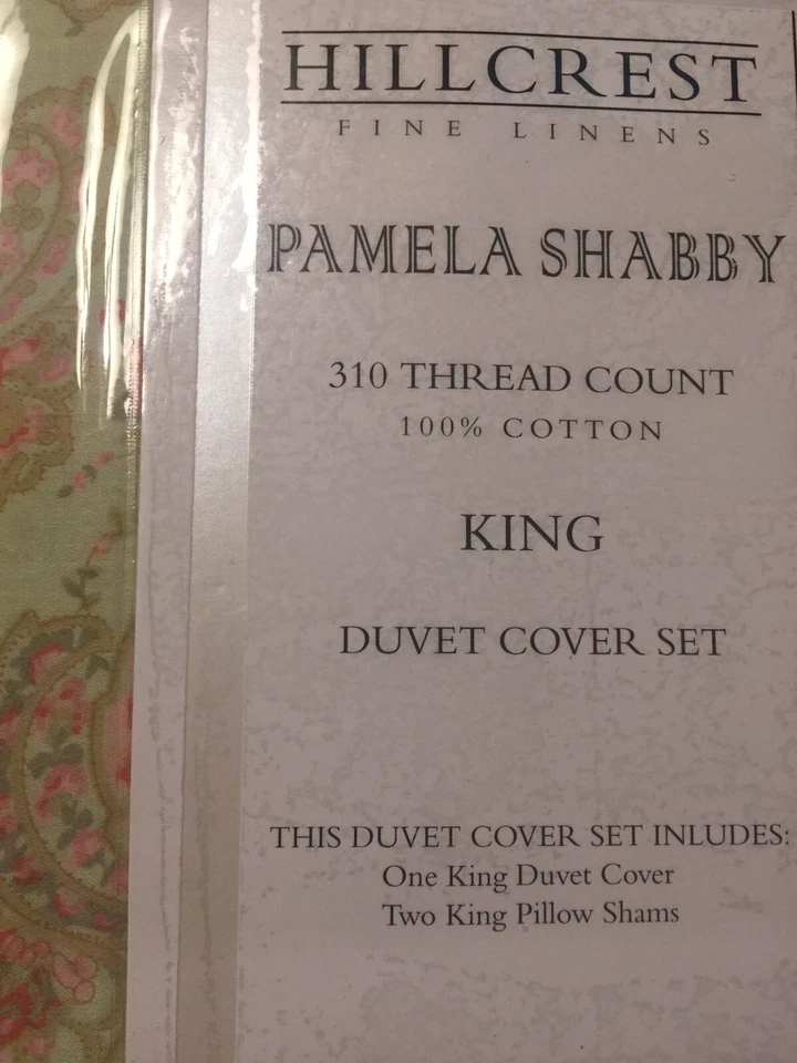 Nuevo con etiquetas Juego de edredón Hillcrest Pamela Shabby King con fundas 310 hilos 100 % algodón Foto 3 de 4