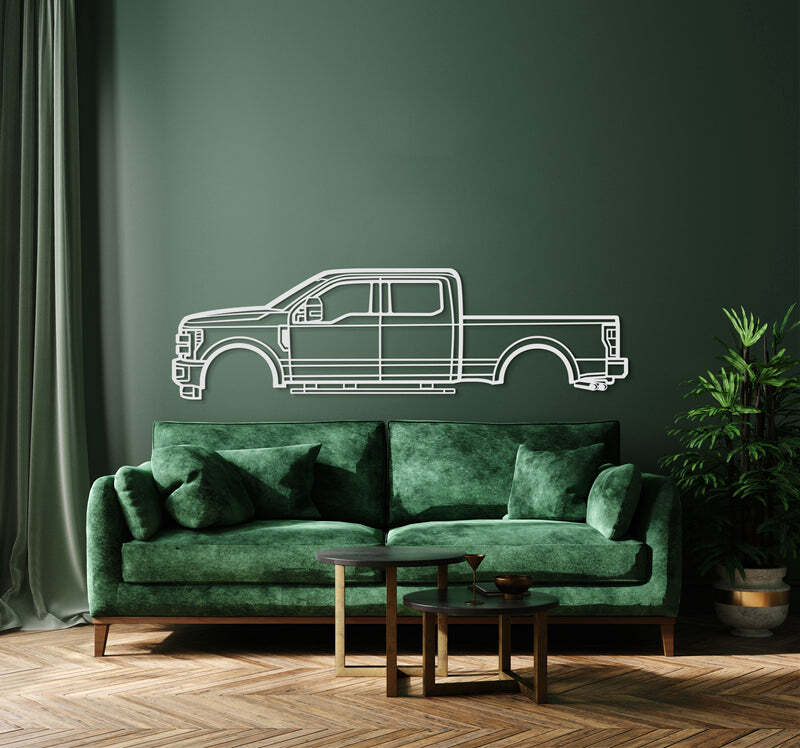 Wall Art Home Decor 3D Acrylic Metal Car Auto Poster USA 2017 F-250