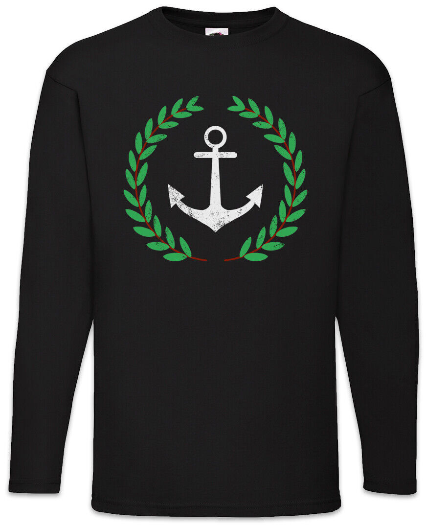 ALTRA T SHIRT MANICHE LUNGHE ANCHOR AND WREATH Pablo Anker e corona Escobar Narcos pullover