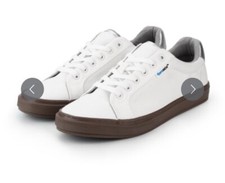 Coreskin White Canvas Sneakers Unisex Men 8.5/Women 9.5