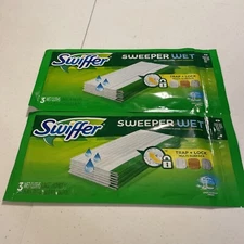 (2) Swiffer Sweeper Wet Mopping Cloths Refills Open Window Fresh 3 Count
