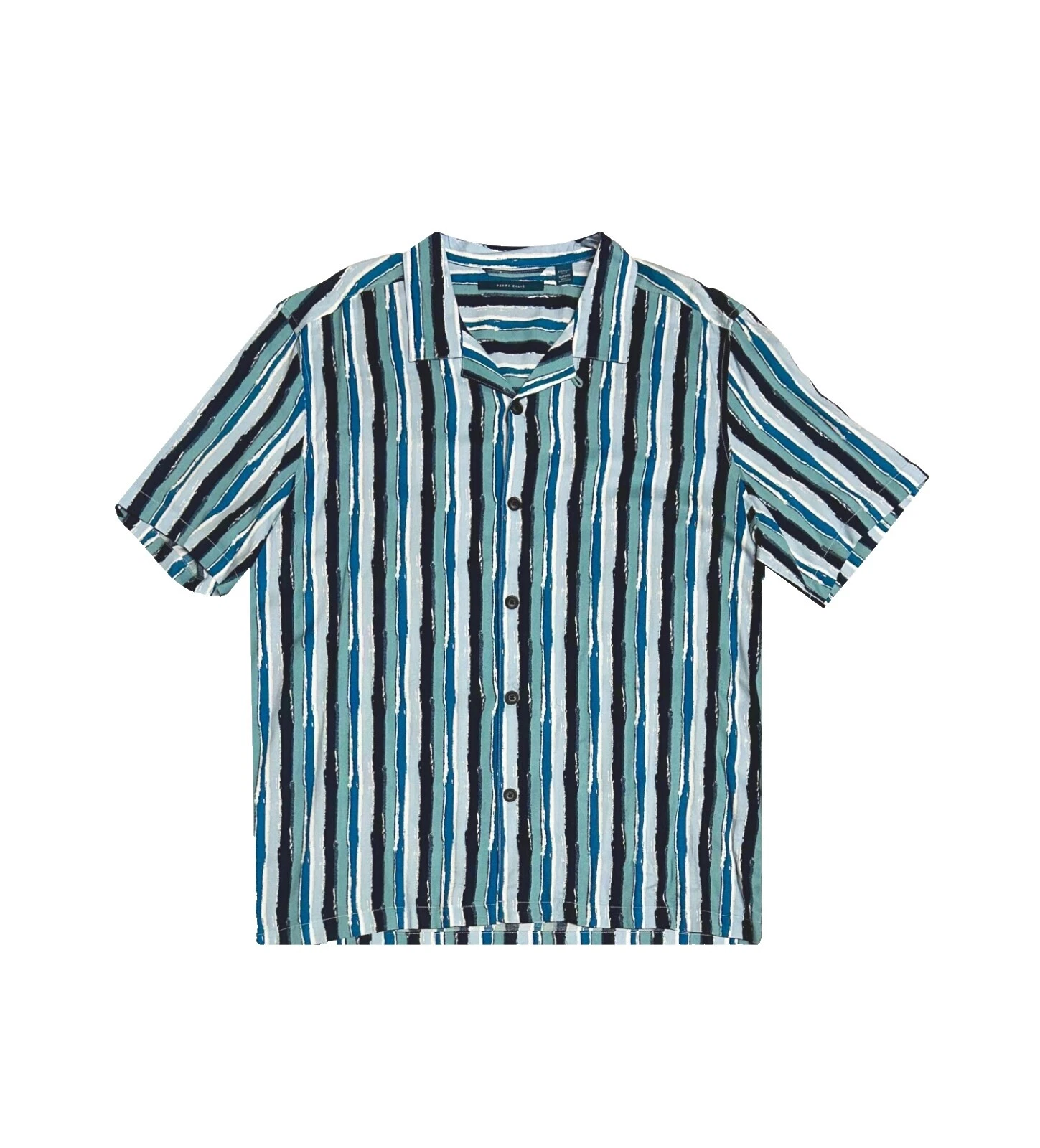 Perry Ellis Striped Casual Button-Down Shirts for Men
