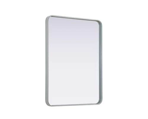 Elegant Lighting MR8A2736 Remy 27"W x 36"H Rectangular Flat - Silver - Picture 1 of 12