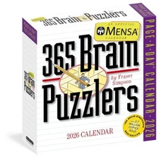 Mensa 365 Brain Puzzlers Page-A-Day(r) Calendar 2026: Word Puzzles, Logic