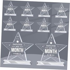 Pcs Employee of The Month Sign Employee Month Plaque Award Acrylic Plaque 10