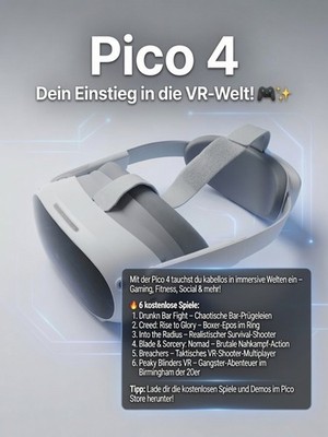 PICO 4 8/256 GB All-in-One VR-Brille 
