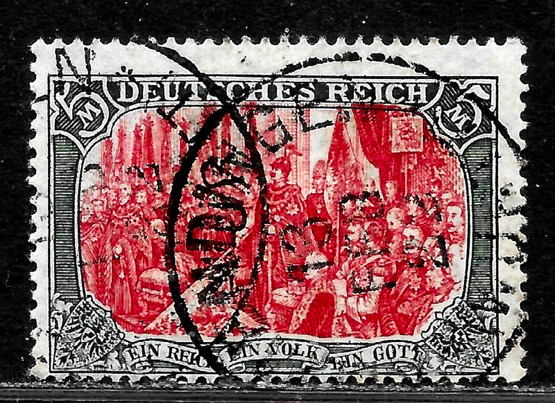 HICK GIRL-USED  GERMAN  SC#95  WILHELM  II  SPEAKING AT EMPIRE      X4439