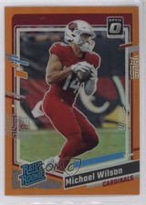 2023 Panini Donruss Optic Rated Rookie Orange Prizm 174/249 Michael Wilson 16wc