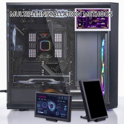 Adjustable 5'' IPS USB Computer Monitors, Easy Setups, Auto Rotate, Weather