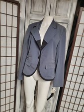 ABS Allen Schwartz  Gray W/Black Blazer Jacke...