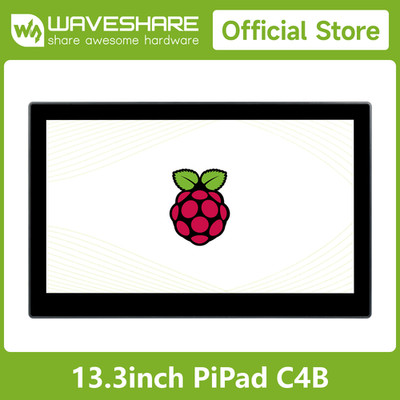 Waveshare 13.3inch Mini-Computer Powered by Raspberry Pi CM4, HD Touch Screen