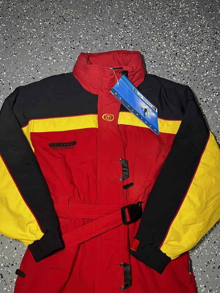 Traje de esquí vintage rojo Trespass para mujer mediano nuevo con etiqueta Foto 2 de 4