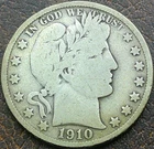 US 1910-S Barber Half Dollar  **