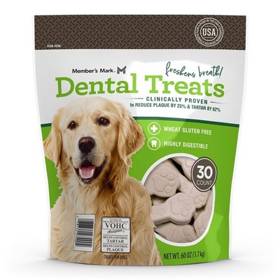 Member's Mark Dental Chew Treats for Dogs 30 for sale online