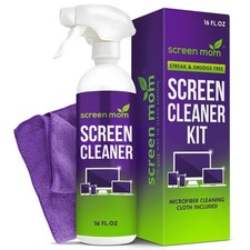 Screen Mom Cleaner Spray and Microfiber 16 Fl Oz Pack of 1 , purple