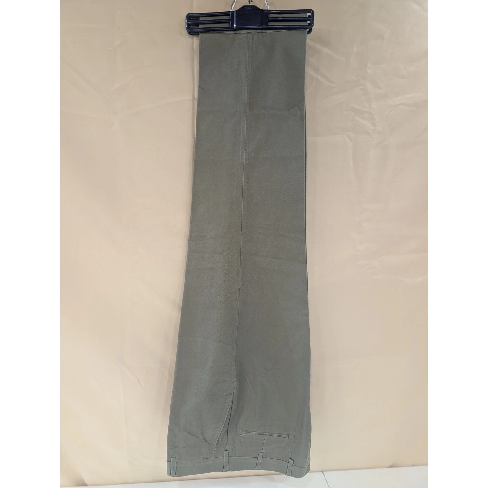 Brooks Brothers Mens Olive Green Cotton Dress Pants Career Casual Trousers 38x32