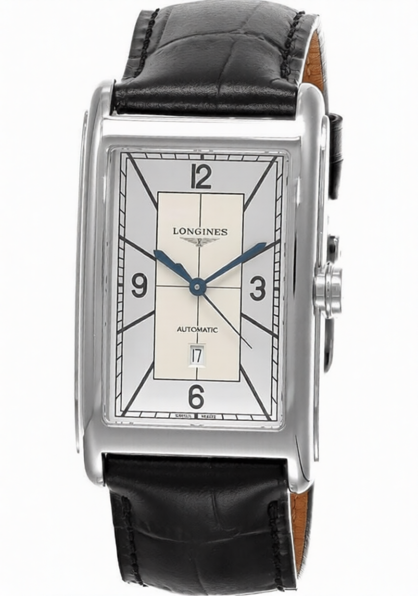 New Longines L5.767.4.73.0 Men's DolceVita Automatic 47mm Leather