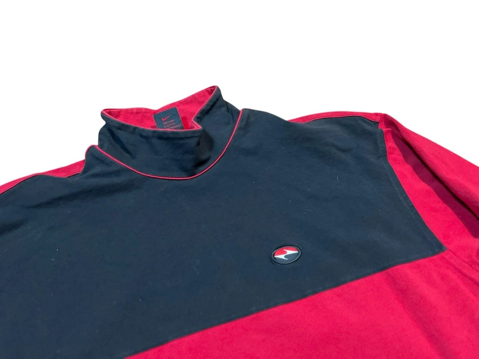 Vintage Nike Tiger Woods Mock Neck Golf Long Sleeve Shirt Mens Size XL Rare - Image 3 of 4