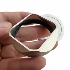 Metal Square Lens Hood With Cap For TTArtisan AF 40mm F2.0 Silver Black