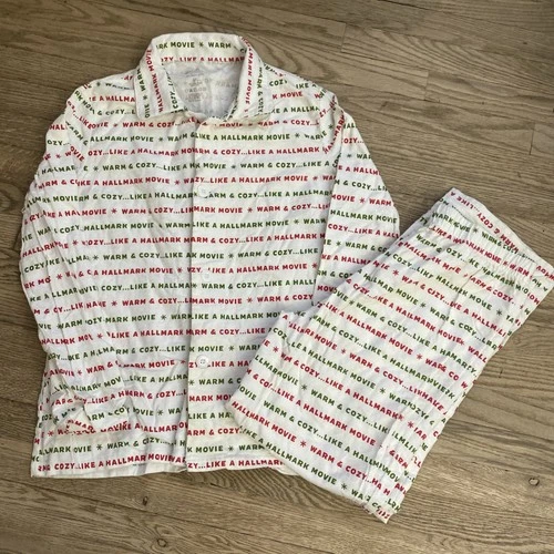 Hallmark “Warm & Cozy Like Hallmark Movie” Women’s Flannel Pajamas - size M