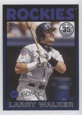 2021 Update 1986 Topps Baseball 35th Anniversary Blue Larry Walker HOF 09dw