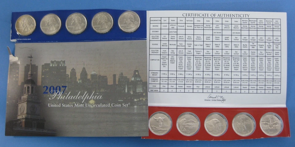 2005 thru 2010 Satin Finish State Quarter Uncirculated 62 coin Set - Image 4 of 4