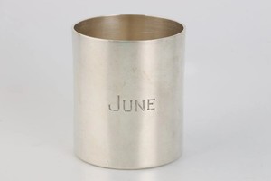 Vintage Cartier Sterling Silver June Monogrammed Cup (82.67g.)