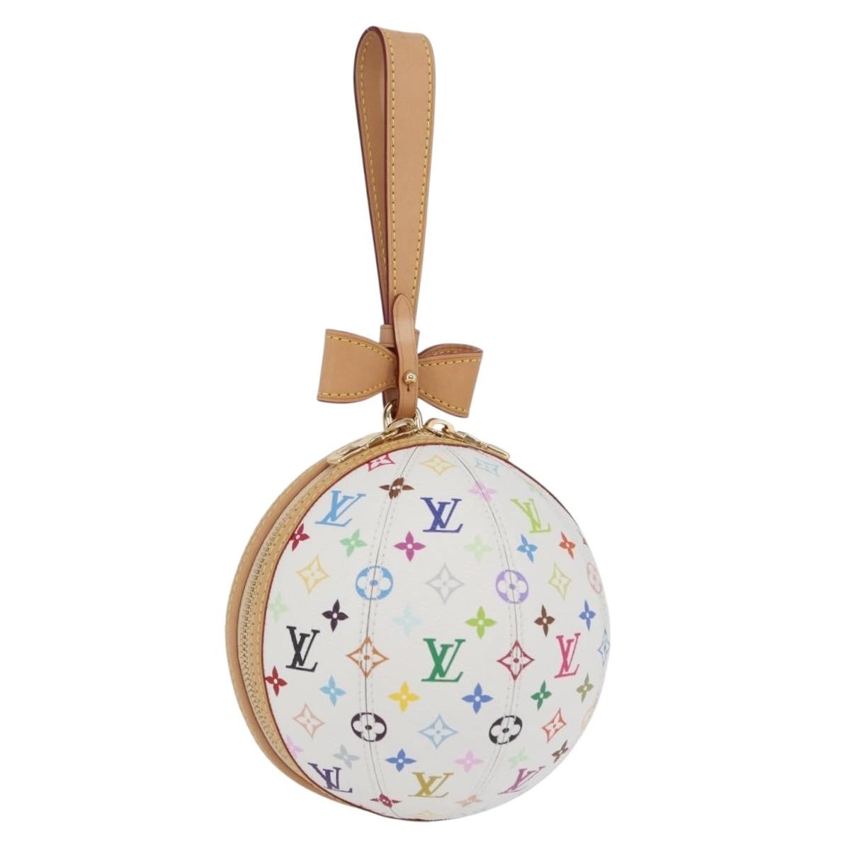 LOUIS VUITTON Monogram Multicolor LV x TM Rolling Bag White M13710 Auth 172562SM