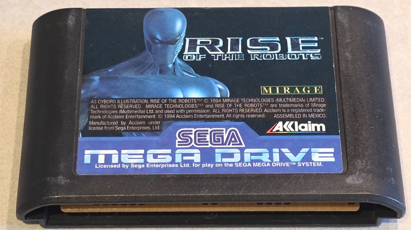 RISE OF THE ROBOTS SEGA MEGADRIVE MEGA DRIVE