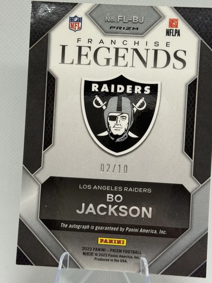 Panini Prizm Bo Jackson Auto 02/10 Gold Prizm 2022 Foto 4 de 4