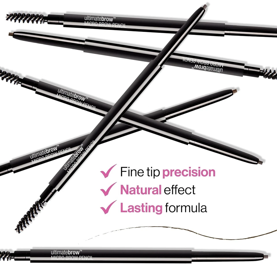 Wet n Wild Ultimate Brow Micro Pencil Soft Brown Retractable 1.5mm Tip - Image 3 of 4